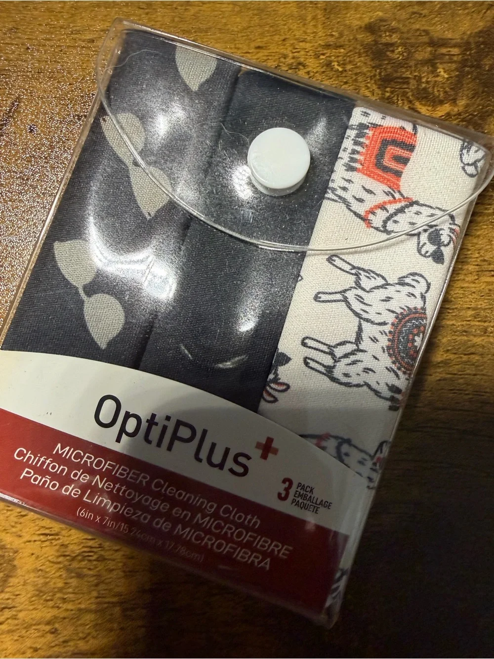 OptiPlus Microfiber Eyeglass Cleaners 3 Pack. NEW - Picture 3 of 3